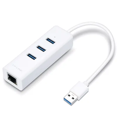 HUB TP-Link UE330 - 3 Portas USB/1 Porta Ethernet - 1000MBPS - Branco
