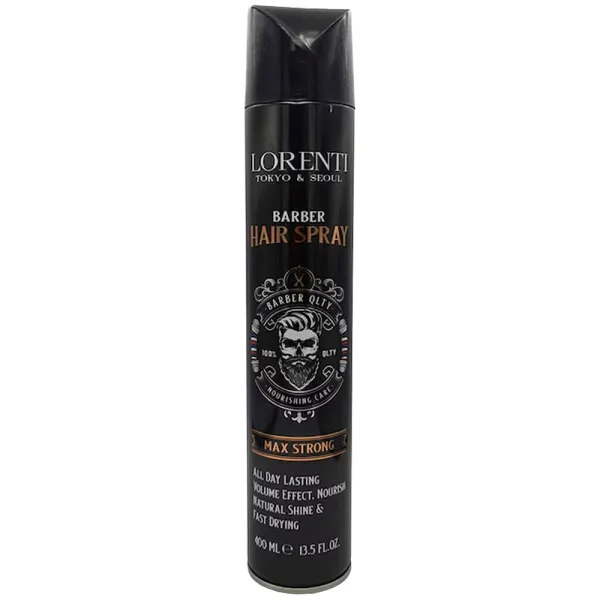 Spray Fixador Lorenti Barber Hair Spray Max Strong - 400mL