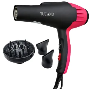 Secador de Cabelo Tucano TC-9800 - 8600W - 220V - Preto e Rosa