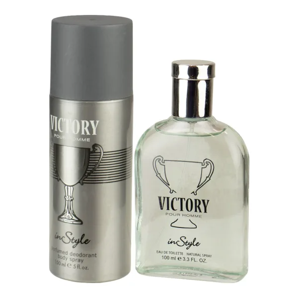 Kit InStyle Victory - 2 em 1 - Perfume EDT 100ML + Body Spray 150ML