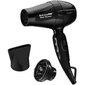Secador de Cabelo Babyliss Pro Nano Titanium Bambino BNT5510UZ - 1200W - Bivolt - Preto