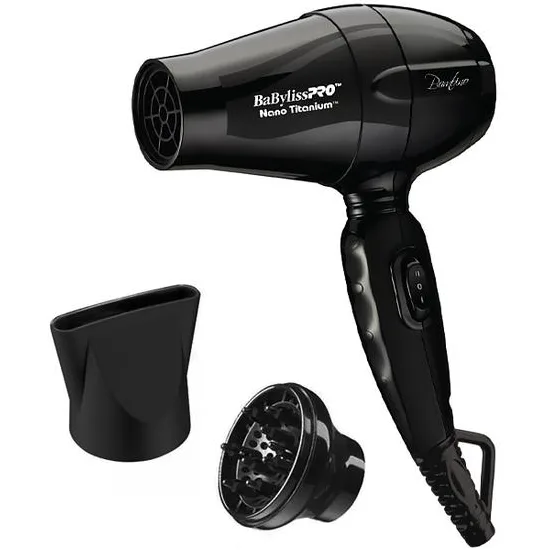 Secador de Cabelo Babyliss Pro Nano Titanium Bambino BNT5510UZ - 1200W - Bivolt - Preto