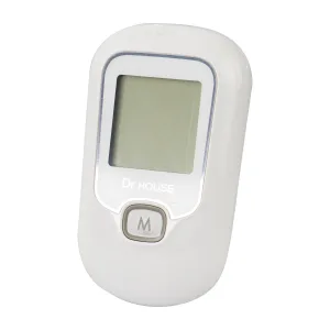 Medidor de Glicose Dr House G425-1 Kit - Resultado Rápido - Branco