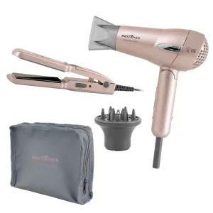 Kit Britânia Travel - Secador + Alisador - 1200W - Bivolt - Rosê Gold