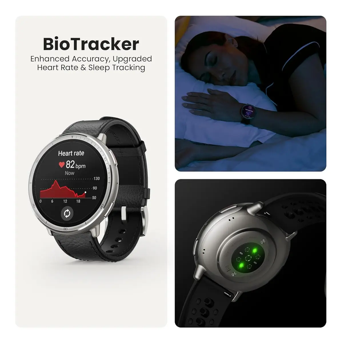 Relógio Smartwatch Amazfit Active 2 Amoled 1,32 Com Gps 5atm Caixa Prateado Pulseira Preto