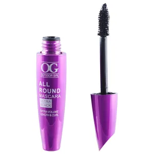 Máscara de Cílios Outdoor Girl All Round Ultra Black Mascara M3655V - À Prova D'água - 10ML