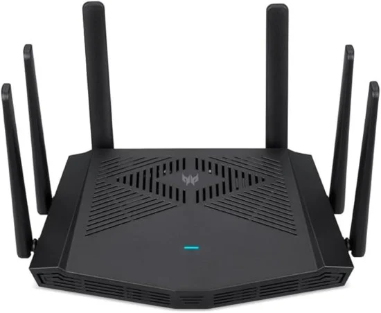 Roteador Acer Predator Connect W6x Wi-Fi 6 AX6000 de banda dupla Quad-core A53