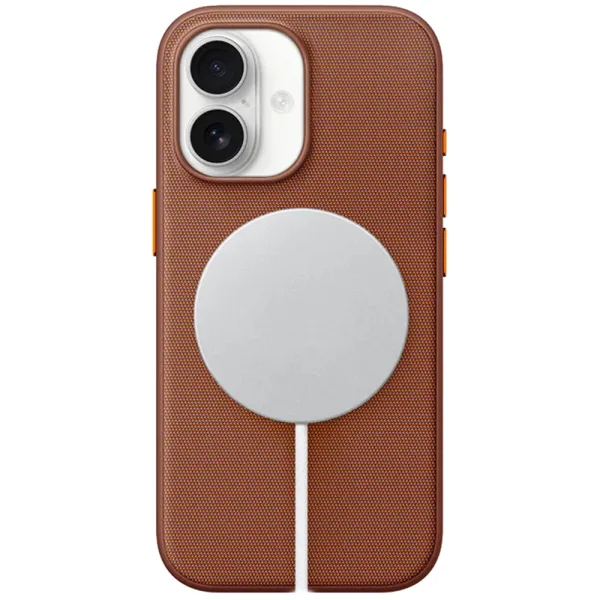 Capa Protetora Apple TechWoven Case Magsafe - Para Iphone 16 - Poliéster - Marrom