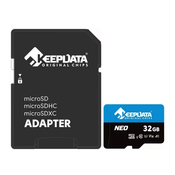 Cartão de Memória Keepdata Neo KDMSDC10U1V10A1/32G - 32GB - Micro SD com Adaptador - 95MB/s