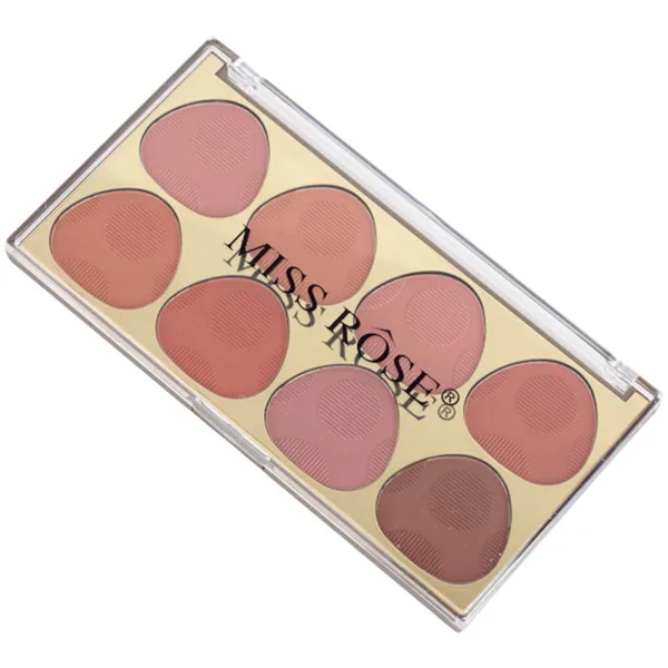 Paleta de Blush Miss Rôse 7004-016N - 19.2Gr - 8 Cores