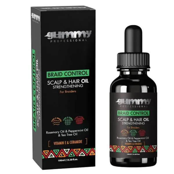 Óleo Capilar Gummy Professional Braid Control Scalp & Hair Oil Strengthening - 100mL