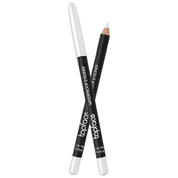 Delineador TopFace Waterproof Eyeliner PT614 - À Prova D'água - #101 - Branco - 1.14Gr