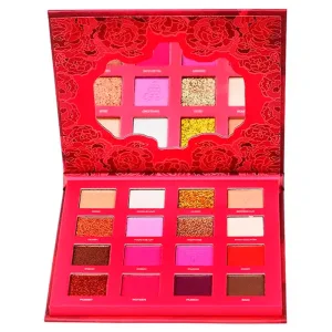 Paleta de Sombras Outdoor Girl Yes Rose Wine DE7271 - 16 Cores - 16Gr