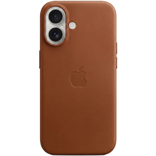 Capa Protetora Apple Leather Case Magsafe - Para Iphone 17 - Couro - Marrom Escuro