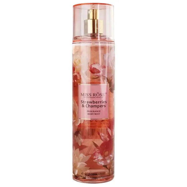 Colônia Body Mist Miss Rôse - 250ML - Strawberries & Champers