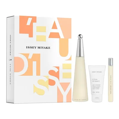 Kit Issey Miyake L'Eau D'Issey 4282L - 3 em 1 - Perfume EDT 100ML + Perfume EDT 10ML + Loção Corporal 50ML