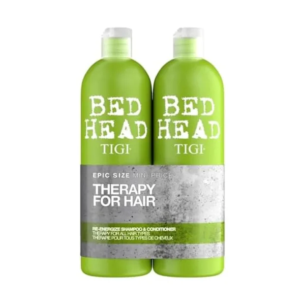 Kit Tigi Bed Head Therapy For Hair Re-energize - Shampoo 750ML + Condicionador 750ML