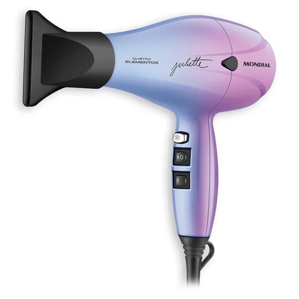 Secador de Cabelo Mondial Juliette SCP-JU-03 - 2000W - 110V/60Hz - Rosa e Azul